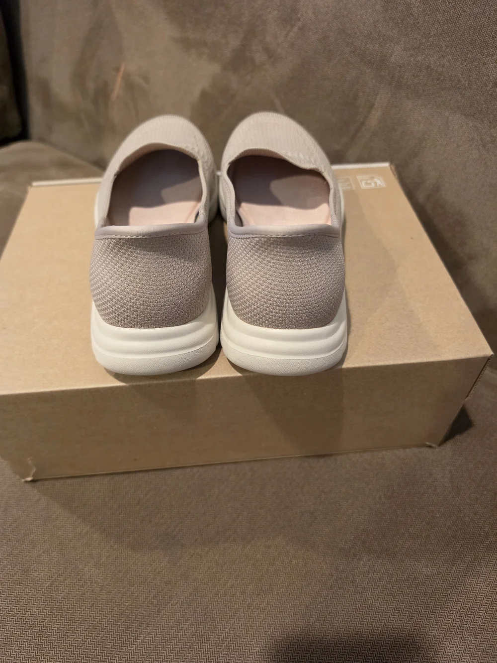 Skechers Slip-Ins Lightweight Knit Slip-On Sneaker — Soft Beige